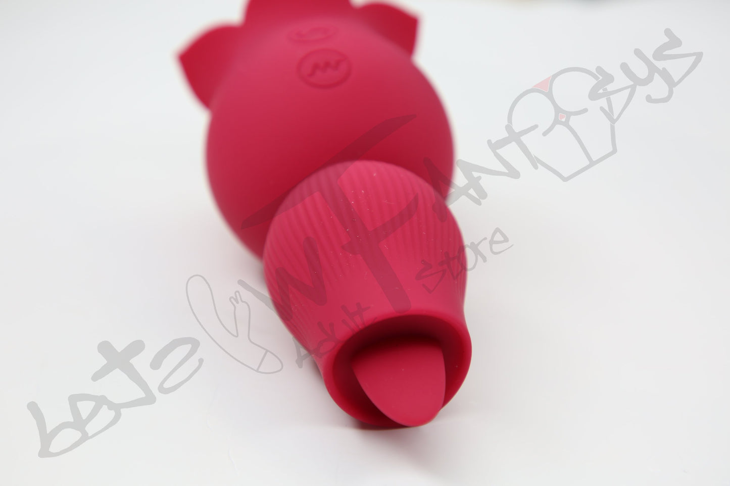 Adorable night rose 2 in 1 sucking and licking vibrator